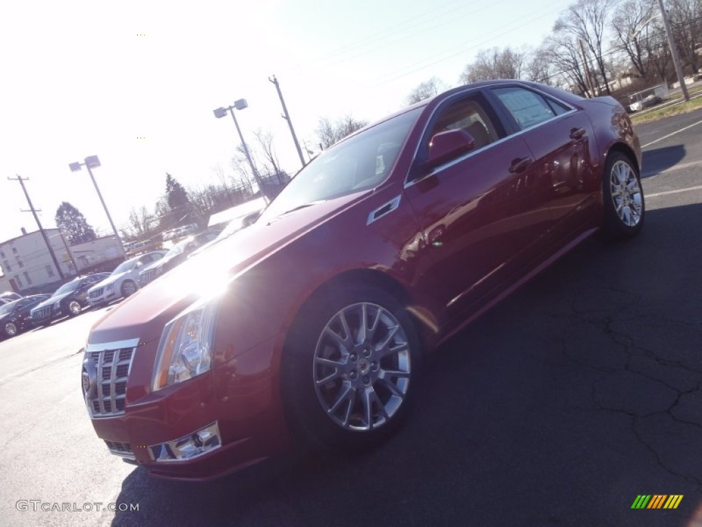 2012 CTS 4 3.6 AWD Sedan - Crystal Red Tintcoat / Cashmere/Cocoa photo #1