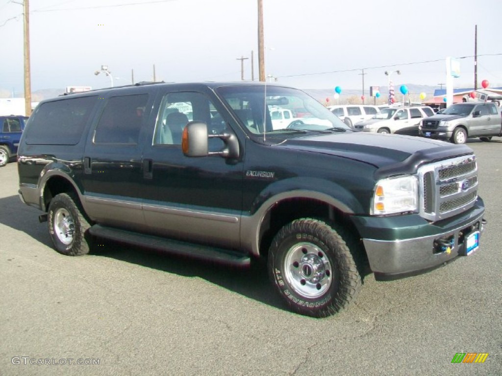 2005 Excursion XLT 4x4 - Aspen Green Metallic / Medium Flint photo #1