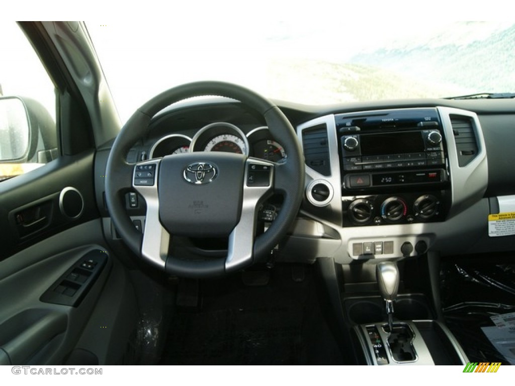 2012 Tacoma V6 TRD Double Cab 4x4 - Magnetic Gray Mica / Graphite photo #10