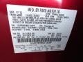 U6: Red Candy 2011 Ford Taurus SHO AWD Color Code