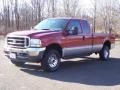 2002 Toreador Red Metallic Ford F350 Super Duty XLT SuperCab 4x4  photo #9