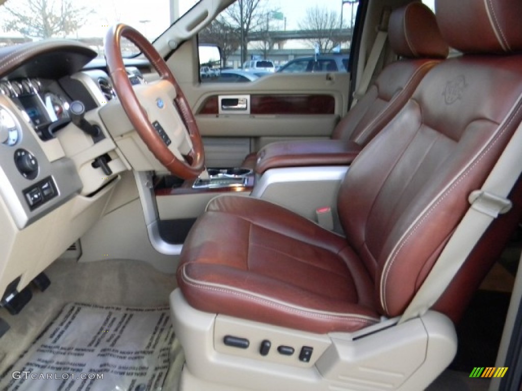 2010 F150 King Ranch SuperCrew 4x4 - Royal Red Metallic / Chapparal Leather photo #9