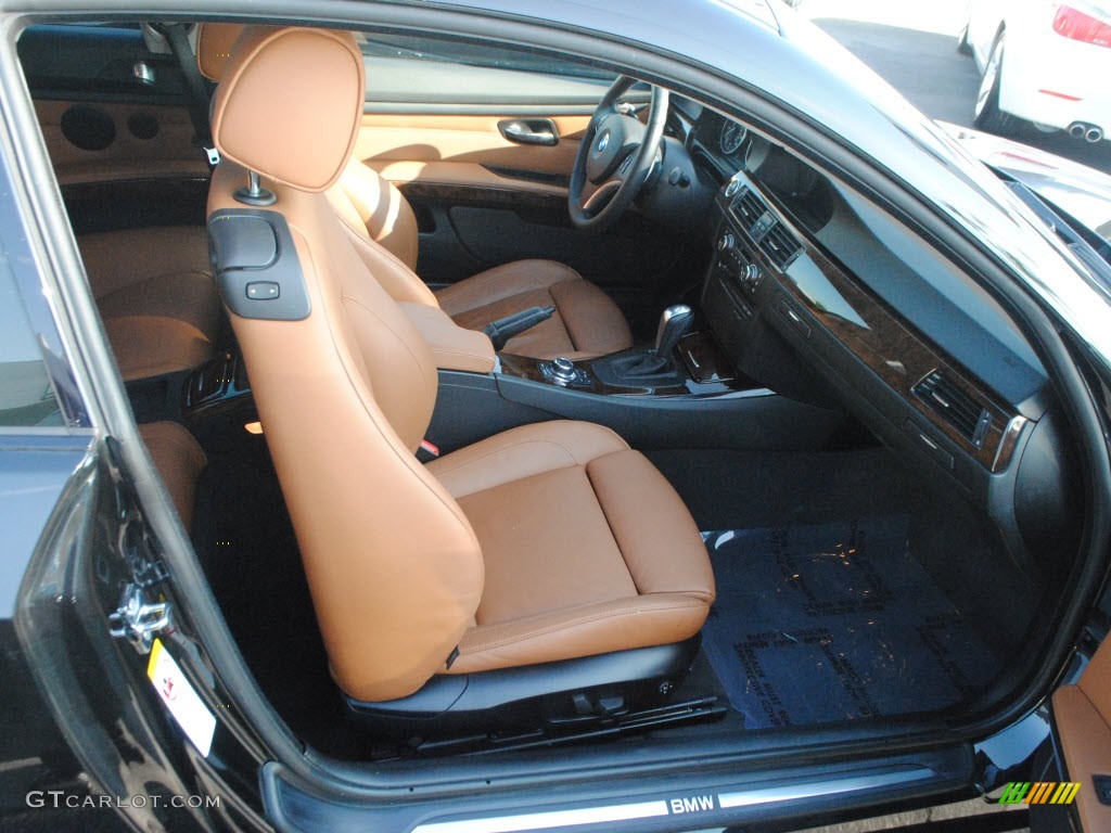 2009 3 Series 328i Coupe - Jet Black / Saddle Brown Dakota Leather photo #4