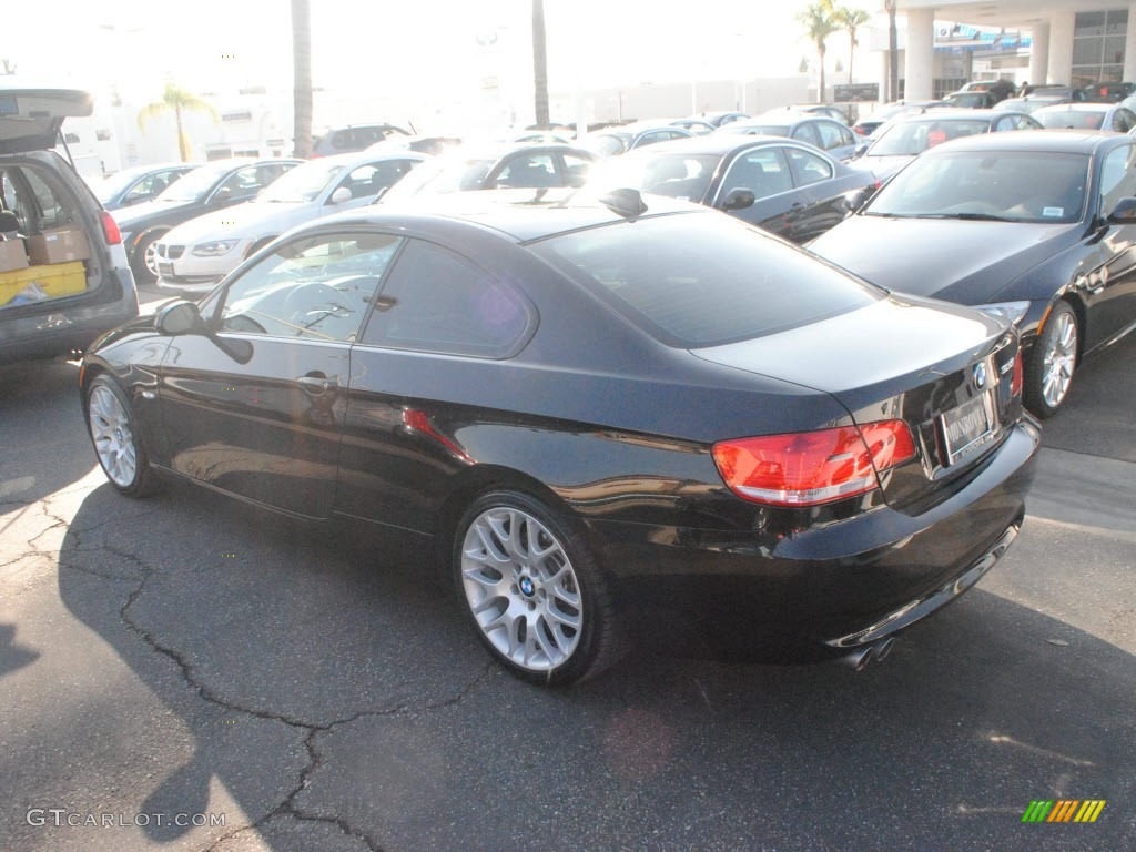 2009 3 Series 328i Coupe - Jet Black / Saddle Brown Dakota Leather photo #10