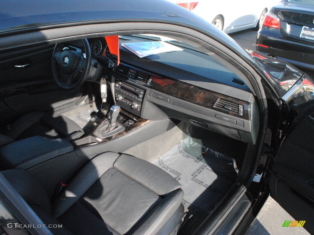 2009 3 Series 335i Coupe - Jet Black / Black photo #3