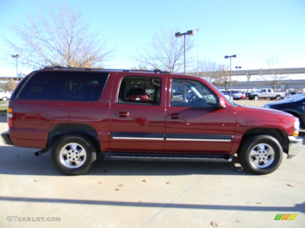 2001 Suburban 1500 LT - Redfire Metallic / Tan photo #3