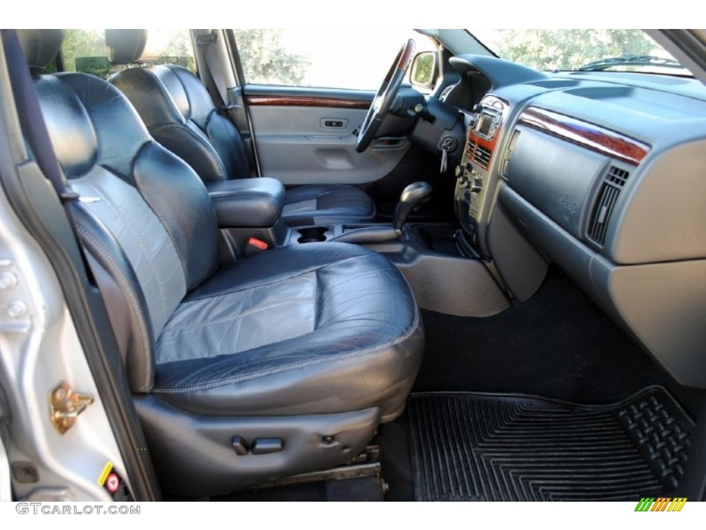 Dark Slate Gray Interior 2004 Jeep Grand Cherokee Overland 4x4 Photo #59344819