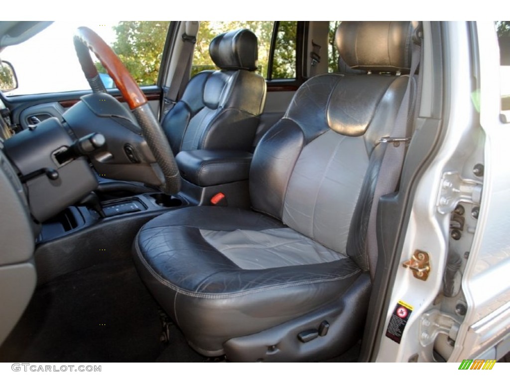 Dark Slate Gray Interior 2004 Jeep Grand Cherokee Overland 4x4 Photo #59344828