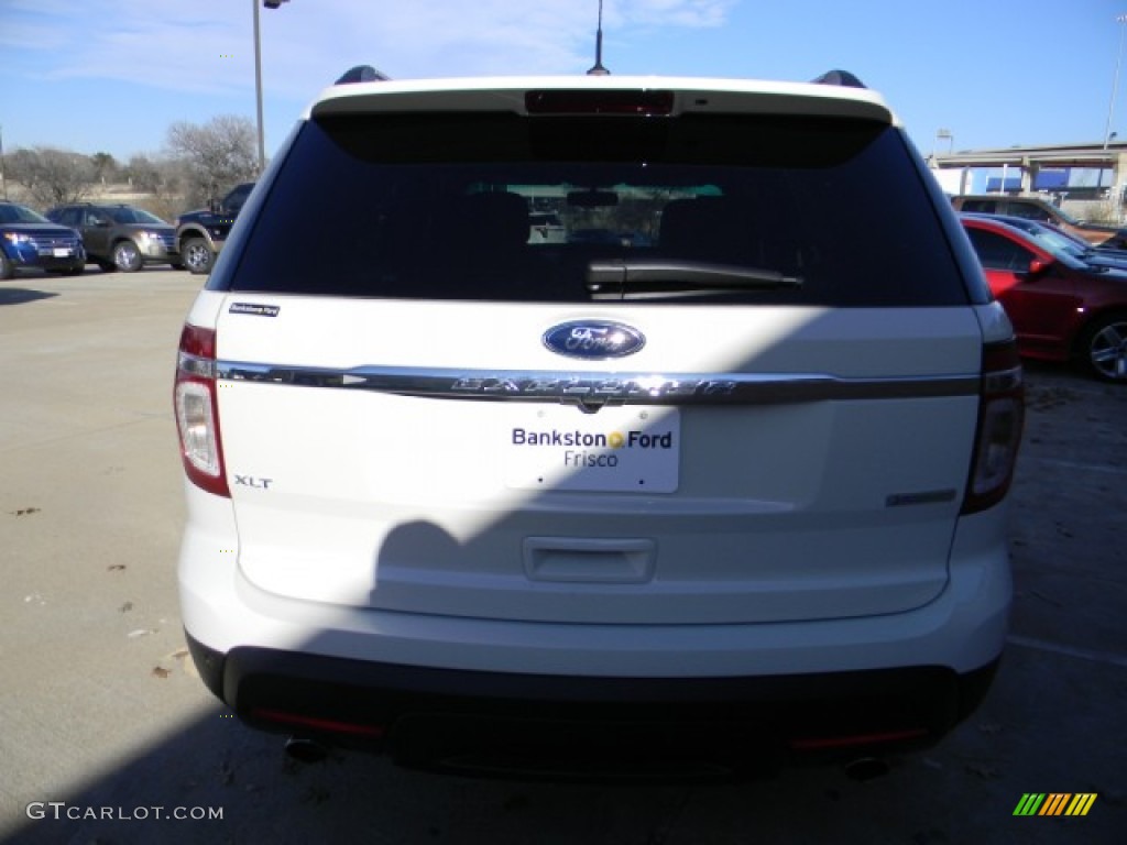 2012 Explorer XLT EcoBoost - White Suede / Medium Light Stone photo #4