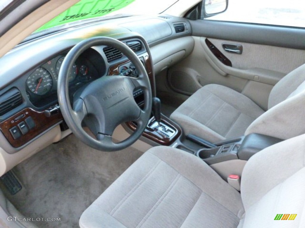 2000 Outback Wagon - Timberline Green Pearl / Beige photo #10