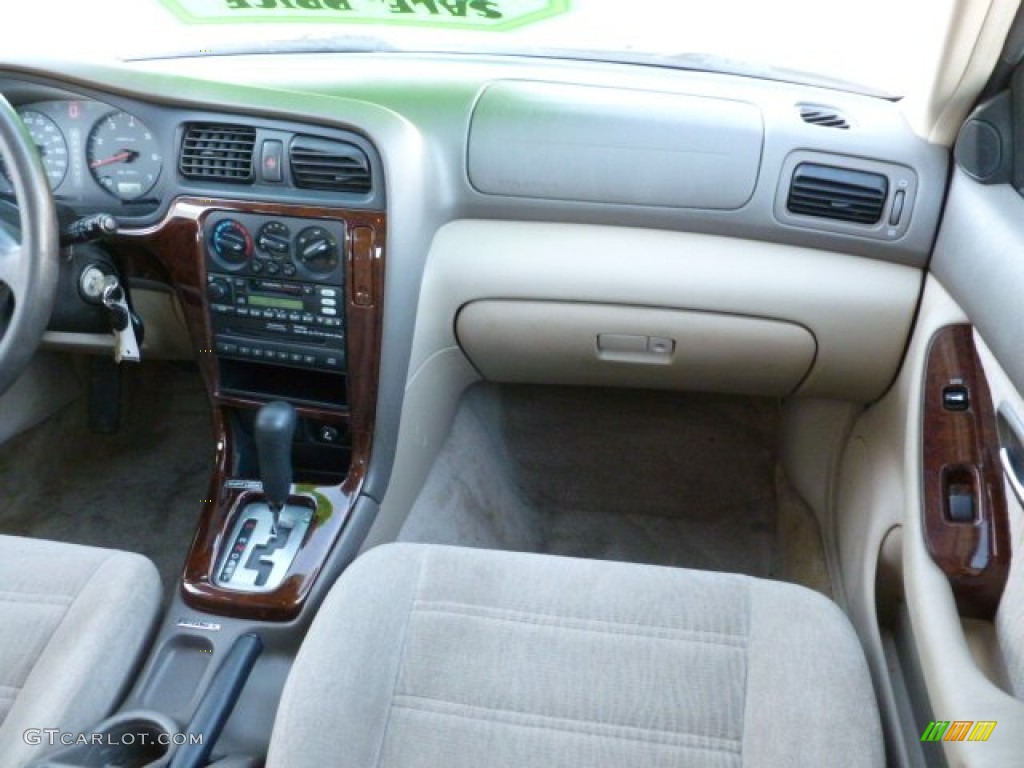 2000 Outback Wagon - Timberline Green Pearl / Beige photo #17