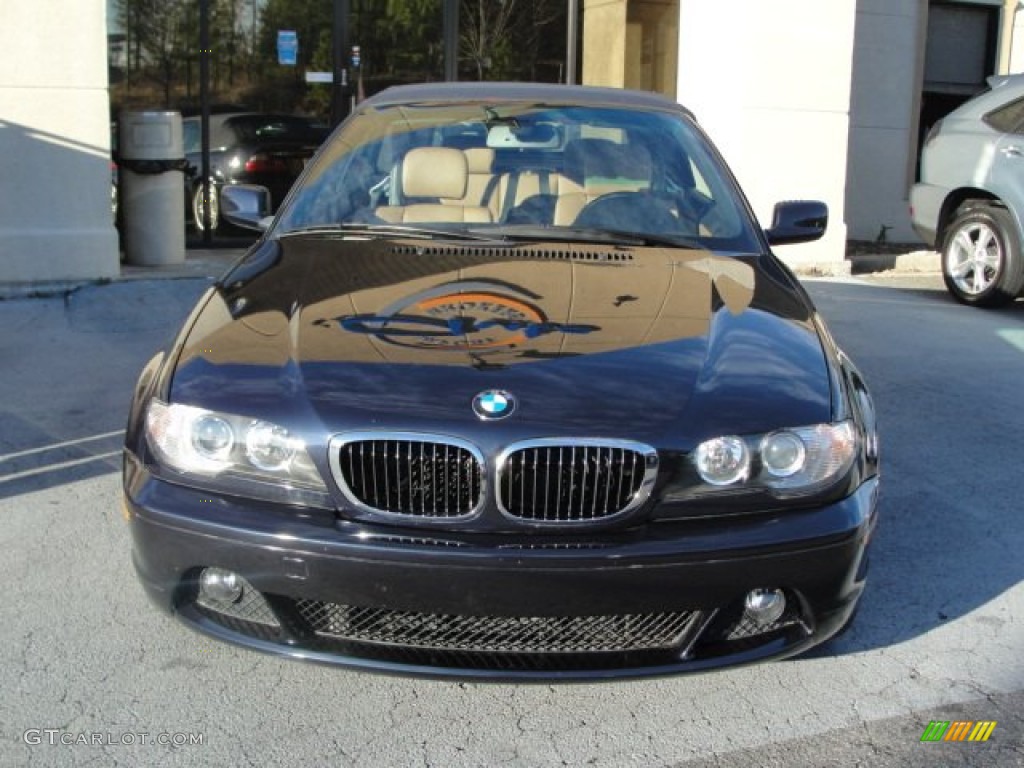 2006 3 Series 330i Convertible - Black Sapphire Metallic / Natural Brown photo #6