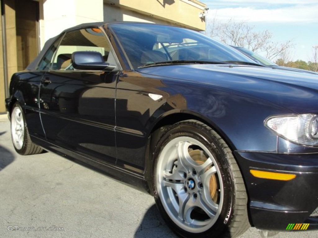 2006 3 Series 330i Convertible - Black Sapphire Metallic / Natural Brown photo #7