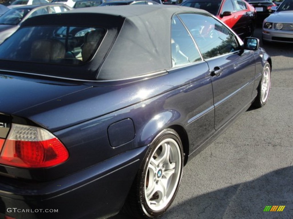 2006 3 Series 330i Convertible - Black Sapphire Metallic / Natural Brown photo #9