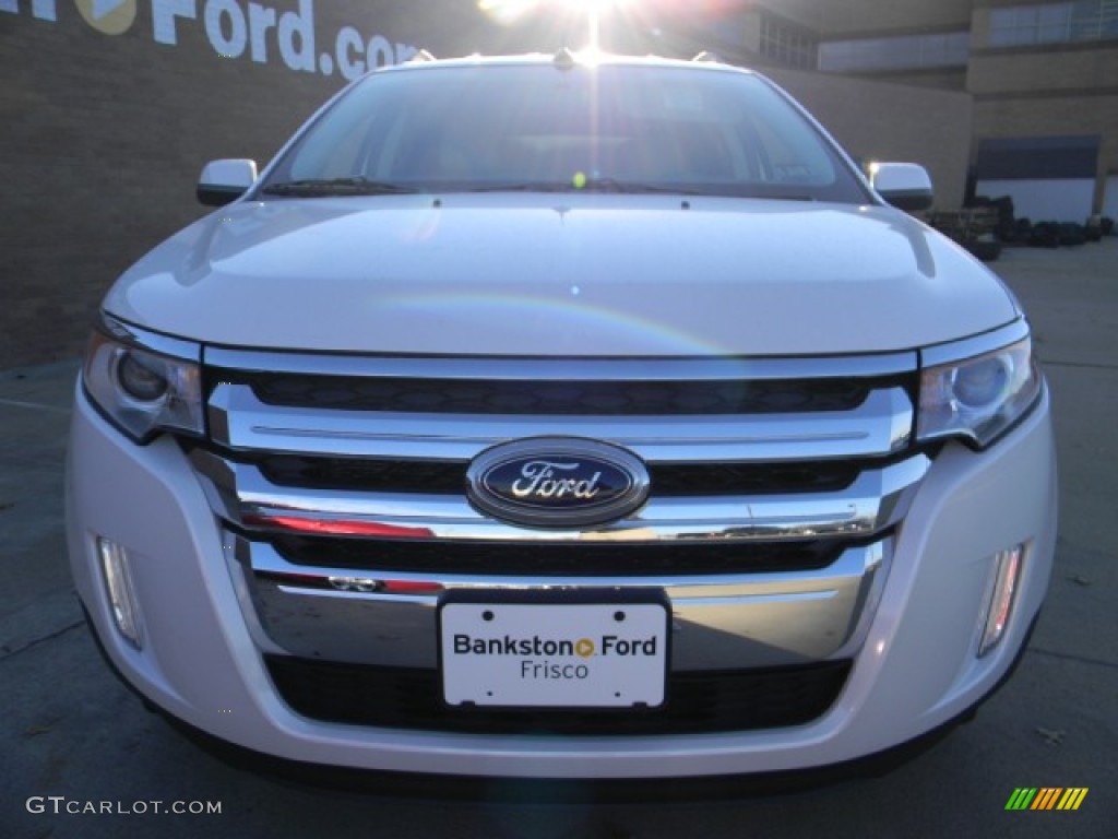 2012 Edge Limited - White Platinum Metallic Tri-Coat / Medium Light Stone photo #2
