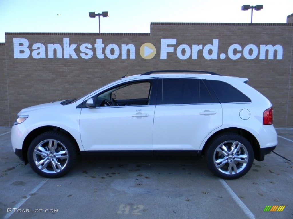 2012 Edge Limited - White Platinum Metallic Tri-Coat / Medium Light Stone photo #3