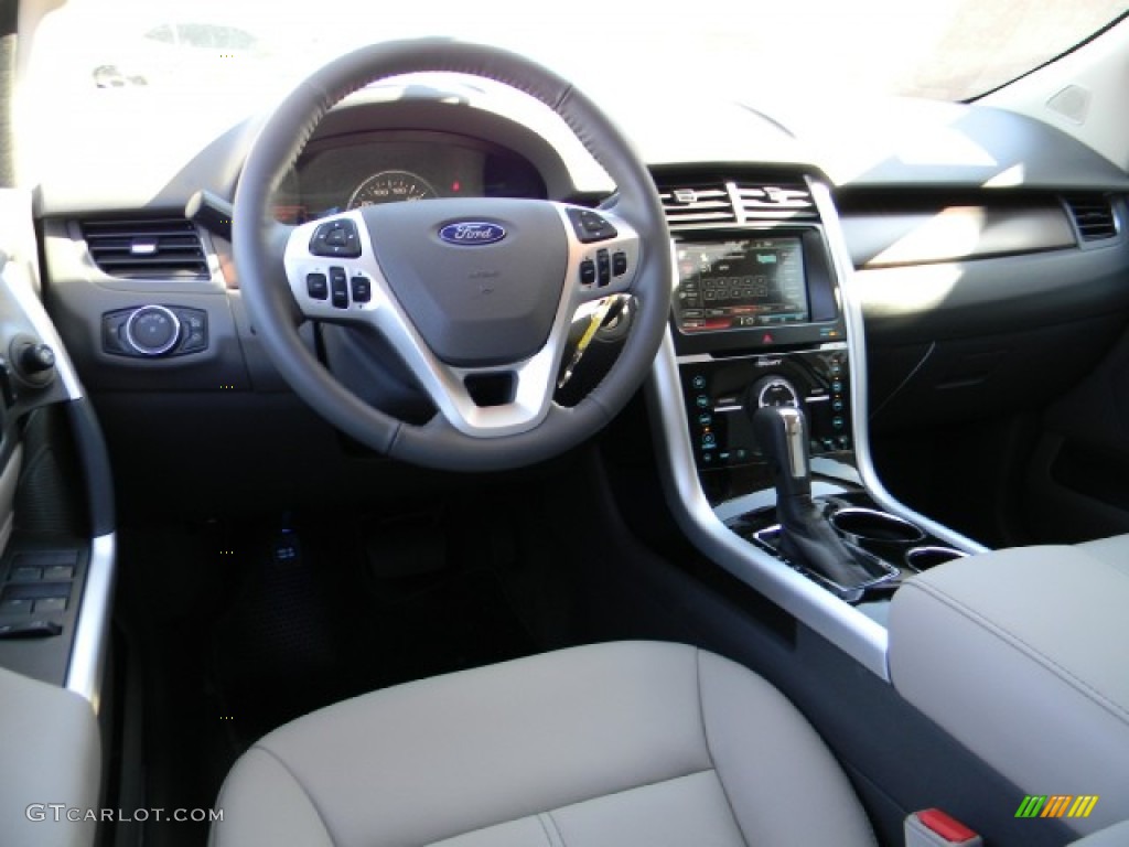 2012 Edge Limited EcoBoost - White Platinum Metallic Tri-Coat / Medium Light Stone photo #9
