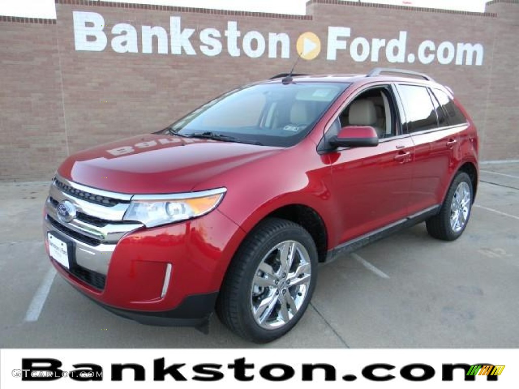 2012 Edge SEL - Red Candy Metallic / Medium Light Stone photo #1