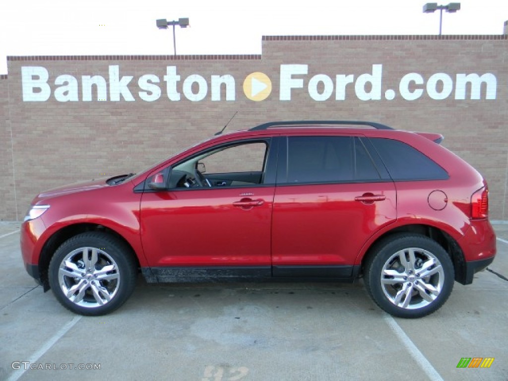 2012 Edge SEL - Red Candy Metallic / Medium Light Stone photo #6