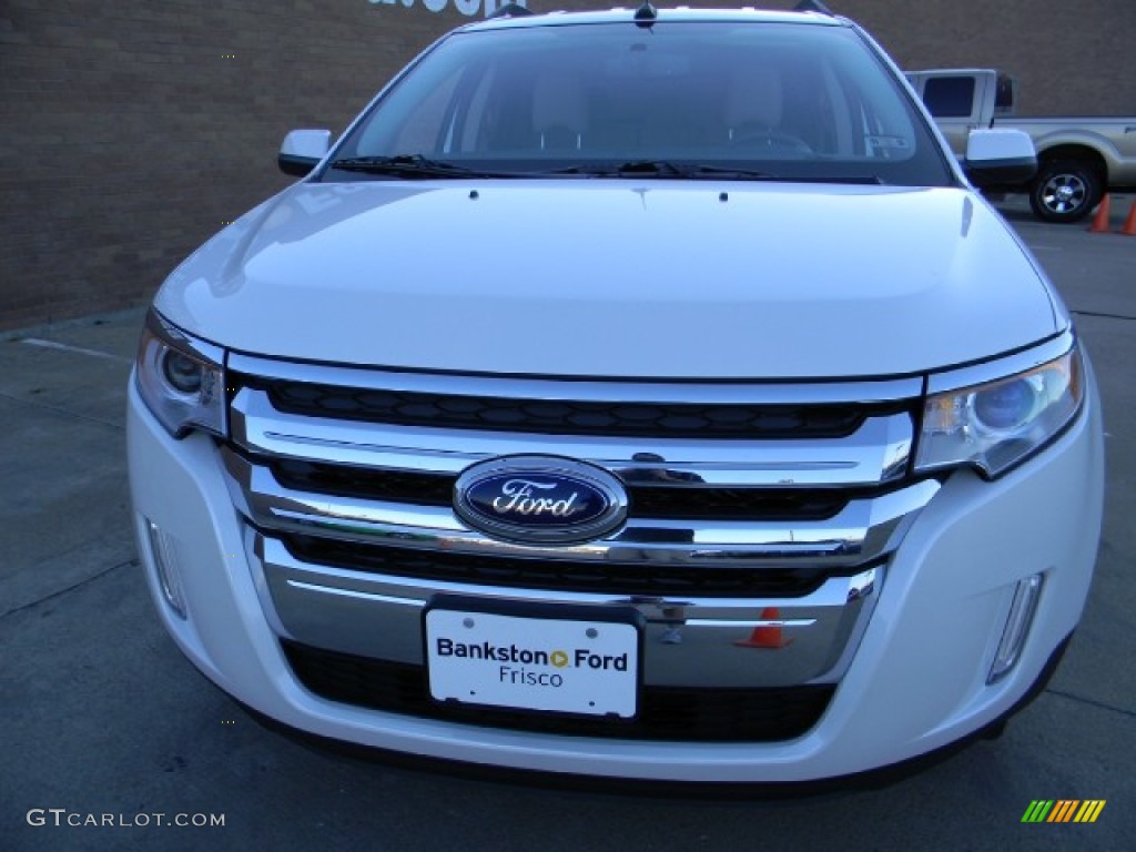 2012 Edge Limited - White Platinum Metallic Tri-Coat / Medium Light Stone photo #2