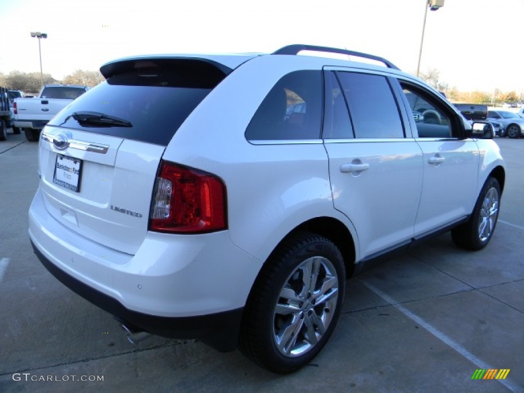 2012 Edge Limited - White Platinum Metallic Tri-Coat / Medium Light Stone photo #3