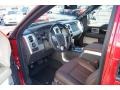 Platinum Sienna Brown/Black Leather 2012 Ford F150 Platinum SuperCrew 4x4 Interior Color