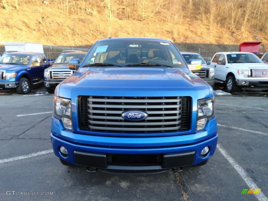 2011 F150 FX4 SuperCab 4x4 - Blue Flame Metallic / Black photo #6