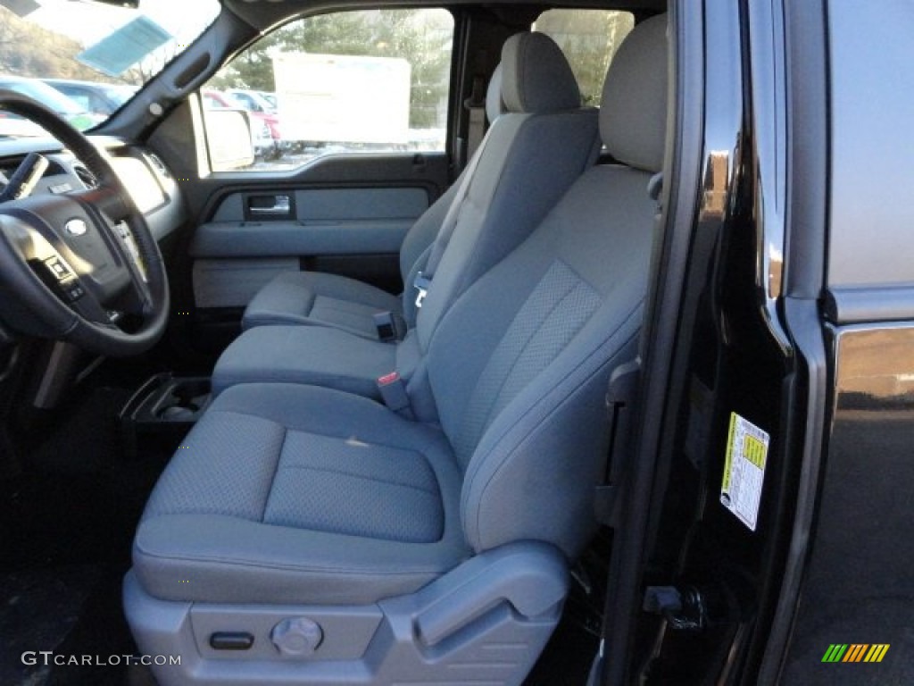 Steel Gray Interior 2012 Ford F150 XLT SuperCab 4x4 Photo #59351473