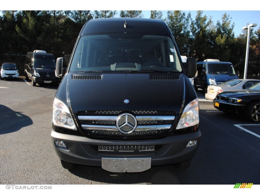 2011 Sprinter 3500 High Roof Cargo Van - Black / Black photo #2