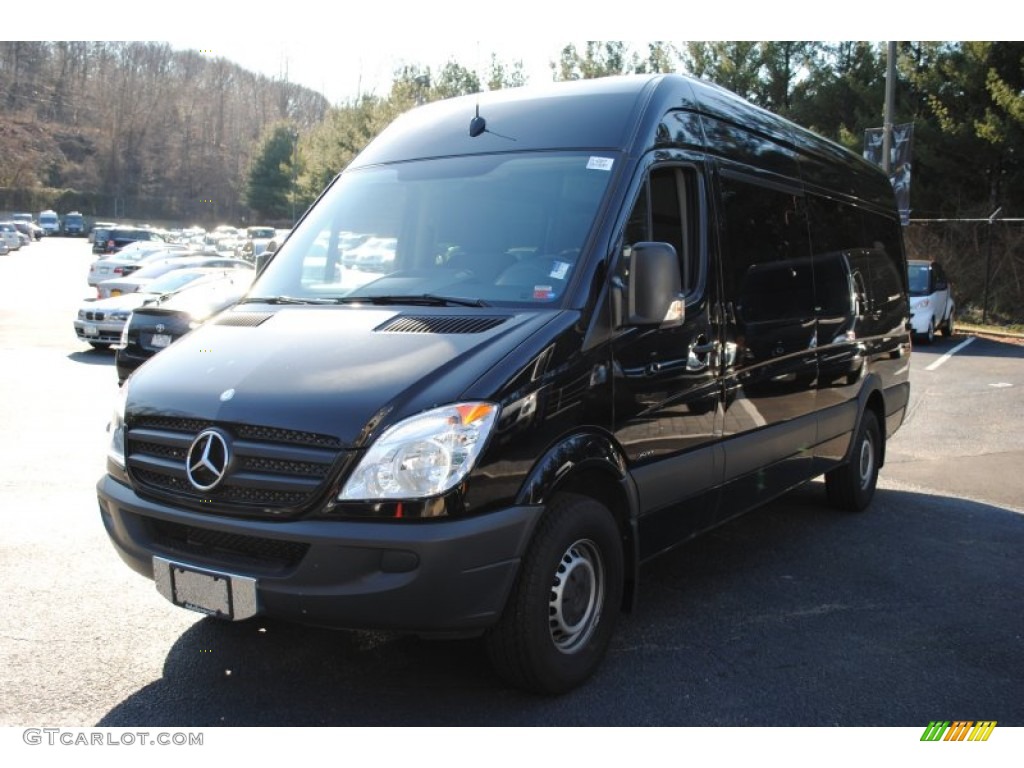2011 Sprinter 2500 High Roof Passenger Van - Black / Black photo #1