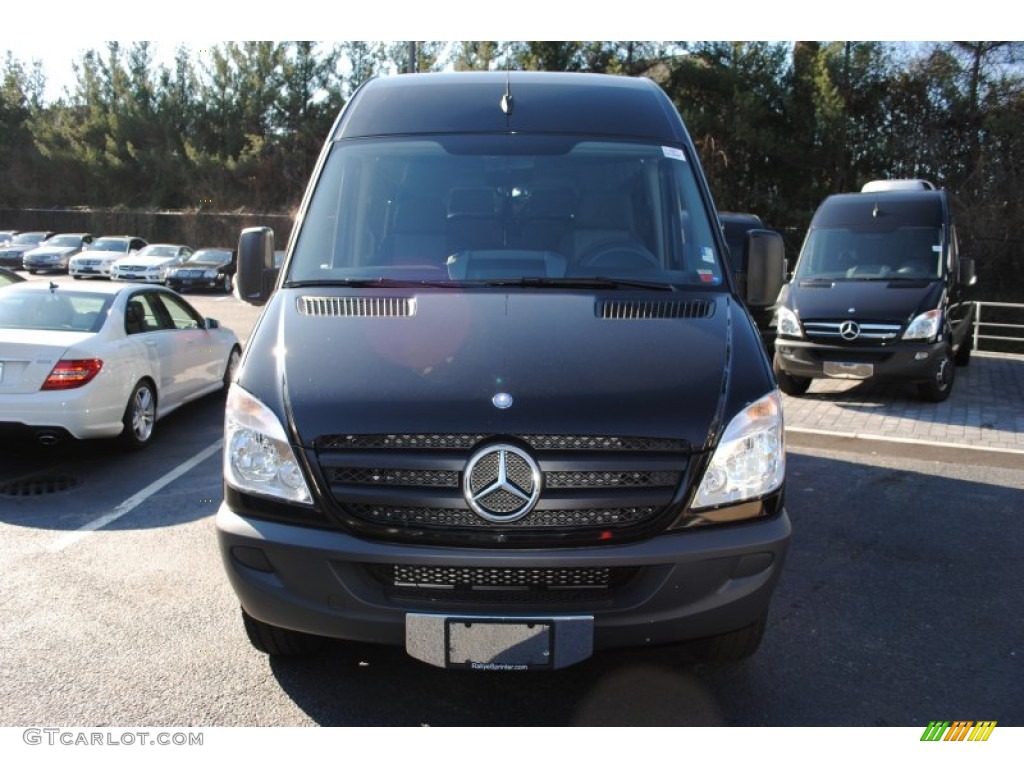 2011 Sprinter 2500 High Roof Passenger Van - Black / Black photo #2