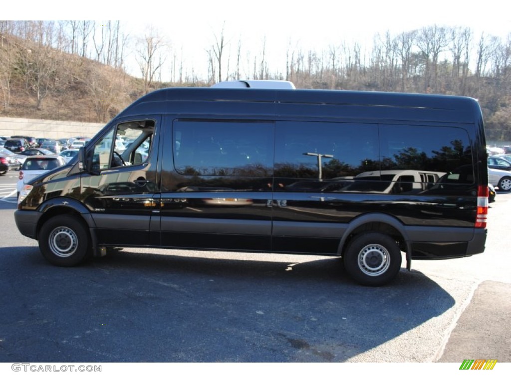 2011 Sprinter 2500 High Roof Passenger Van - Black / Black photo #3