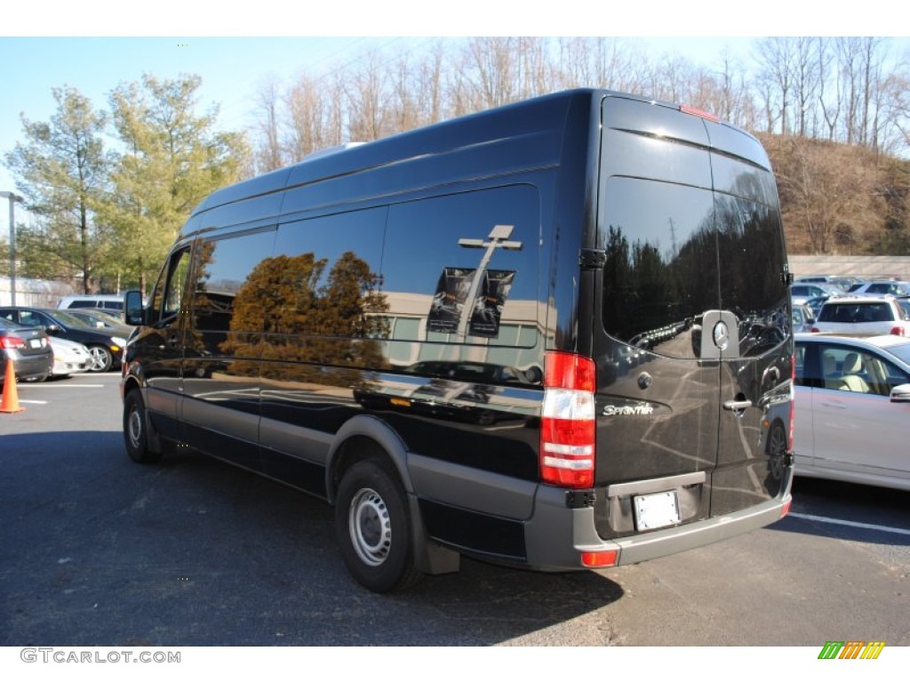 2011 Sprinter 2500 High Roof Passenger Van - Black / Black photo #4