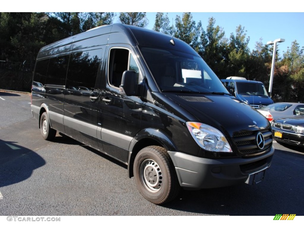 2011 Sprinter 2500 High Roof Passenger Van - Black / Black photo #7