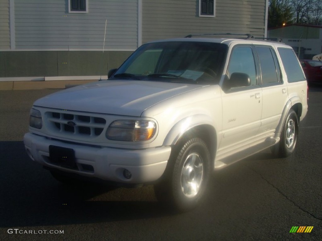2000 Explorer Limited 4x4 - White Pearl Tri Coat Metallic / Medium Prairie Tan photo #4