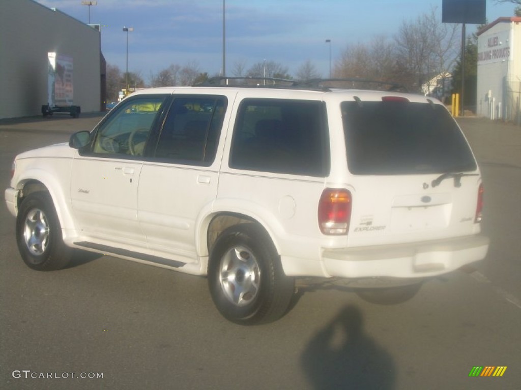 2000 Explorer Limited 4x4 - White Pearl Tri Coat Metallic / Medium Prairie Tan photo #6