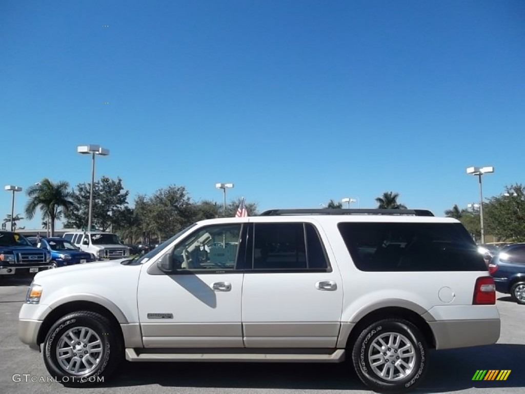White Suede 2008 Ford Expedition EL Eddie Bauer Exterior Photo #59353333