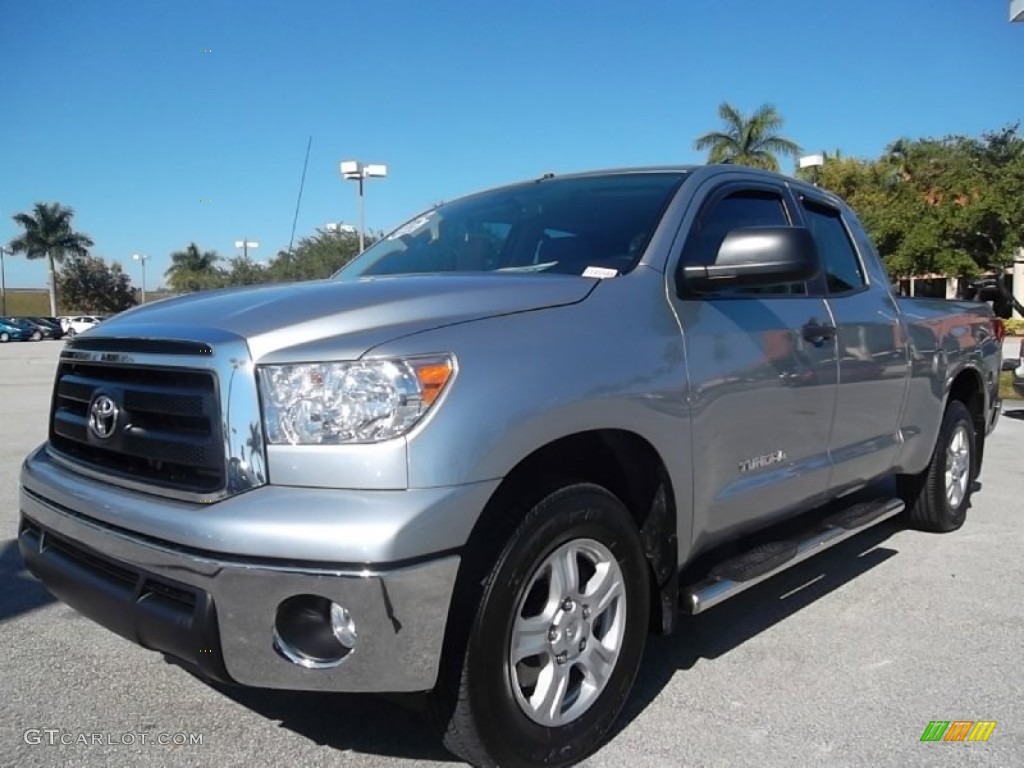 2010 Tundra Double Cab - Silver Sky Metallic / Graphite Gray photo #13