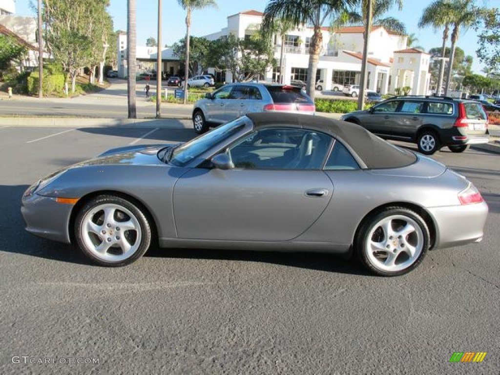 Seal Grey Metallic 2002 Porsche 911 Carrera Cabriolet Exterior Photo #59354365