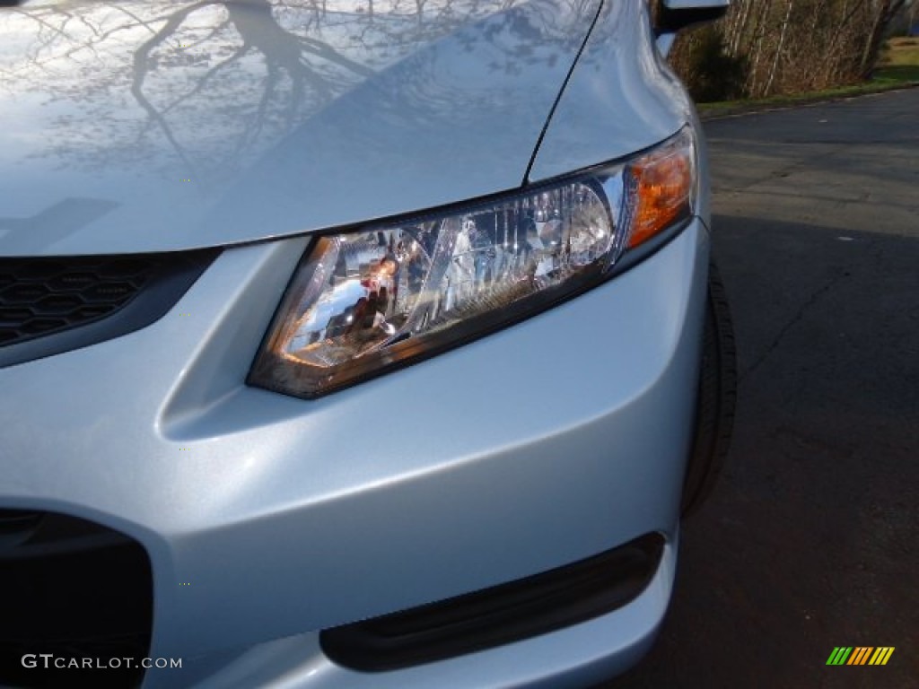 2012 Civic EX Coupe - Cool Mist Metallic / Gray photo #15