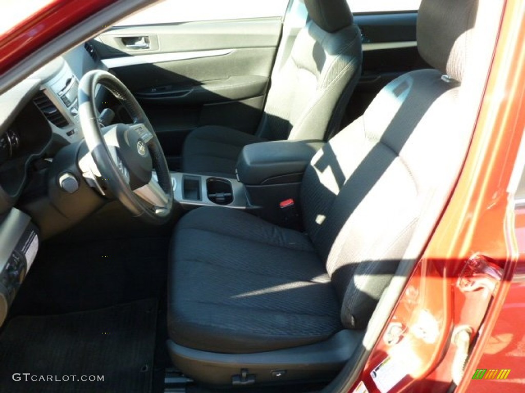 2010 Legacy 2.5i Premium Sedan - Ruby Red Pearl / Off Black photo #15