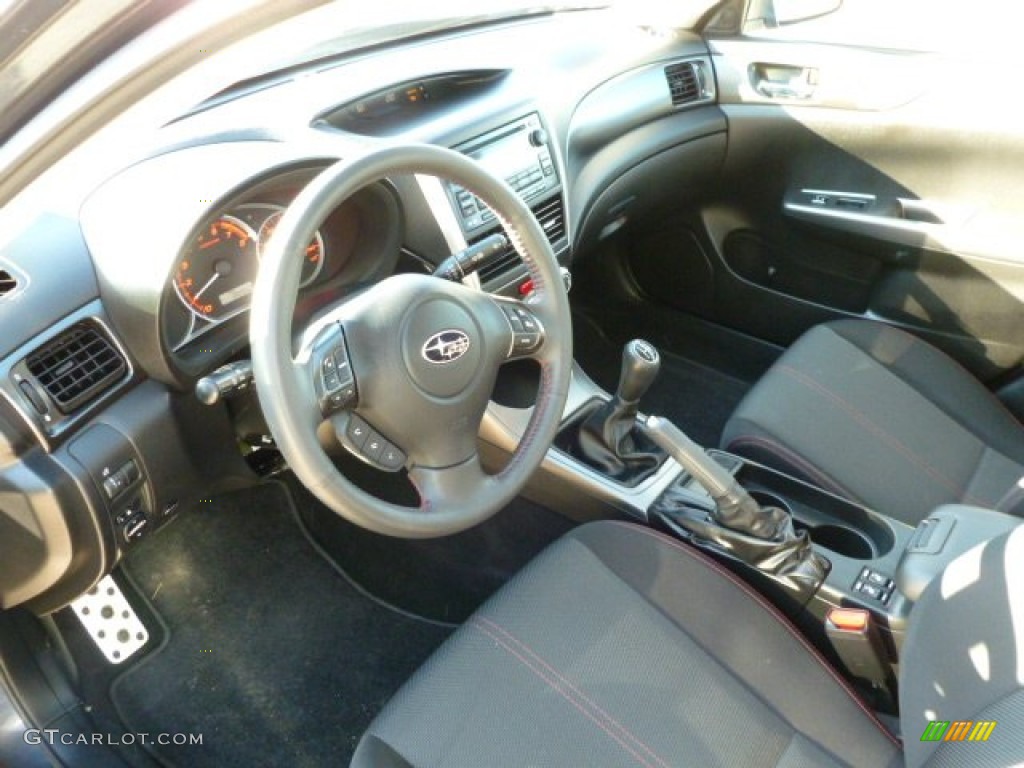 Carbon Black Interior 2011 Subaru Impreza WRX Sedan Photo #59356369