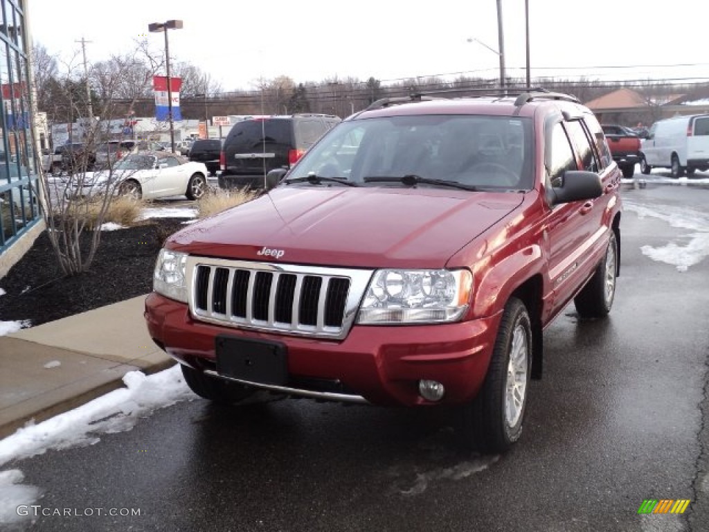 2004 Grand Cherokee Limited 4x4 - Inferno Red Pearl / Dark Slate Gray photo #1