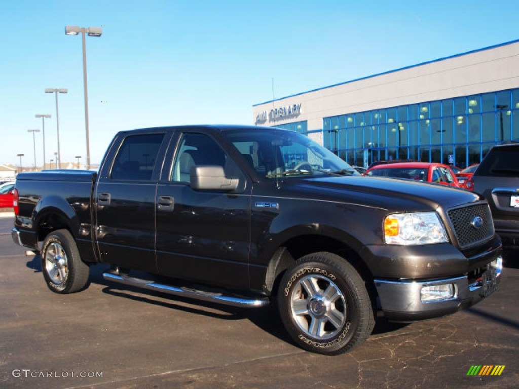 2005 F150 XLT SuperCrew - Dark Stone Metallic / Medium Flint Grey photo #2