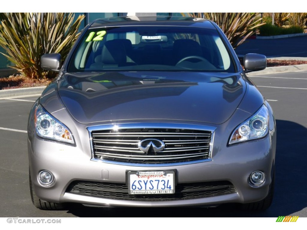 2012 M Hybrid Sedan - Platinum Graphite / Graphite photo #2