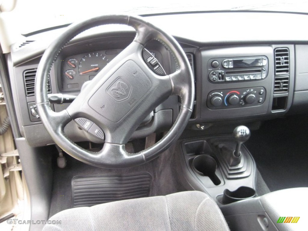 2002 Dodge Dakota SLT Quad Cab Dark Slate Gray Dashboard Photo #59362624