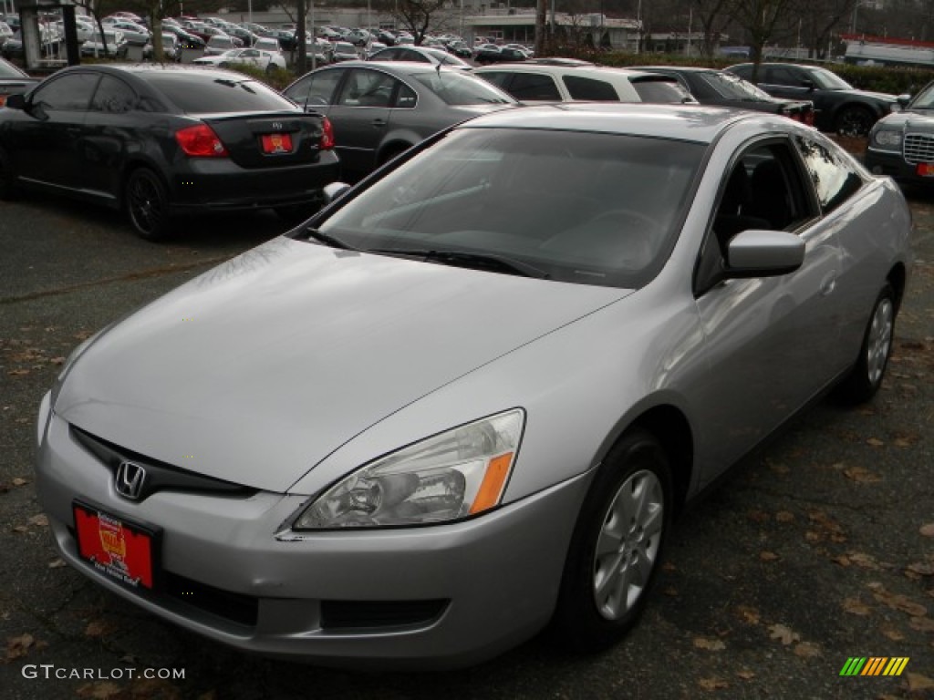 2004 Accord LX Coupe - Satin Silver Metallic / Black photo #1