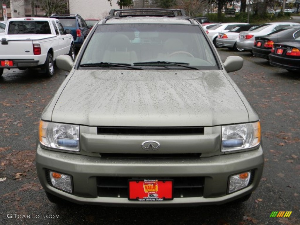 2001 QX4 4x4 - Silver Sage Metallic / Stone Beige photo #3