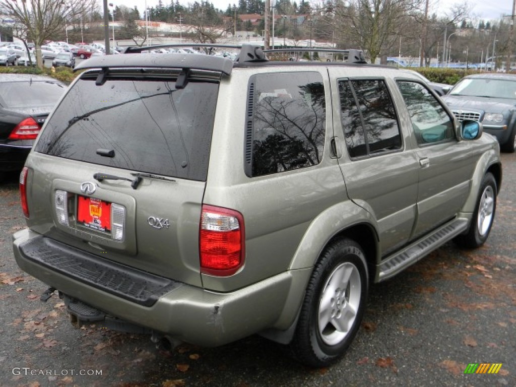 2001 QX4 4x4 - Silver Sage Metallic / Stone Beige photo #5