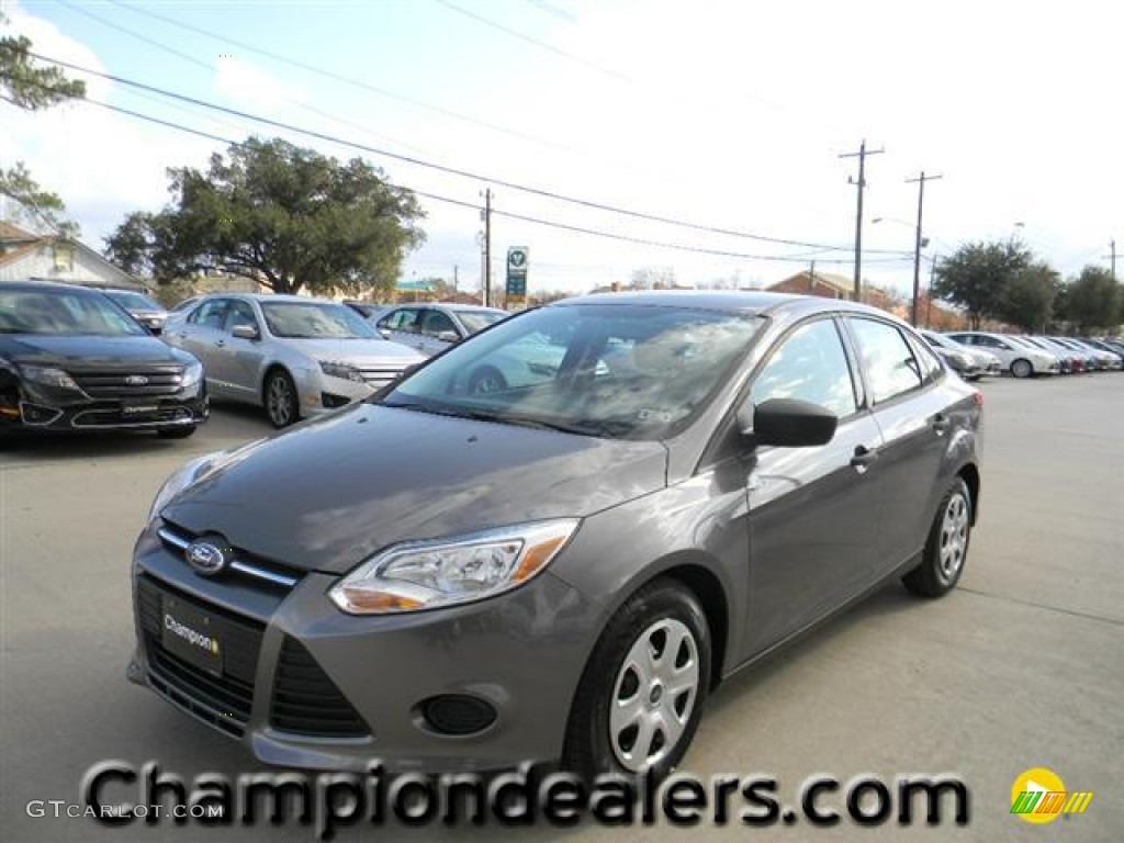 2012 Focus S Sedan - Sterling Grey Metallic / Charcoal Black photo #1